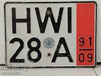 Vehicle registration number