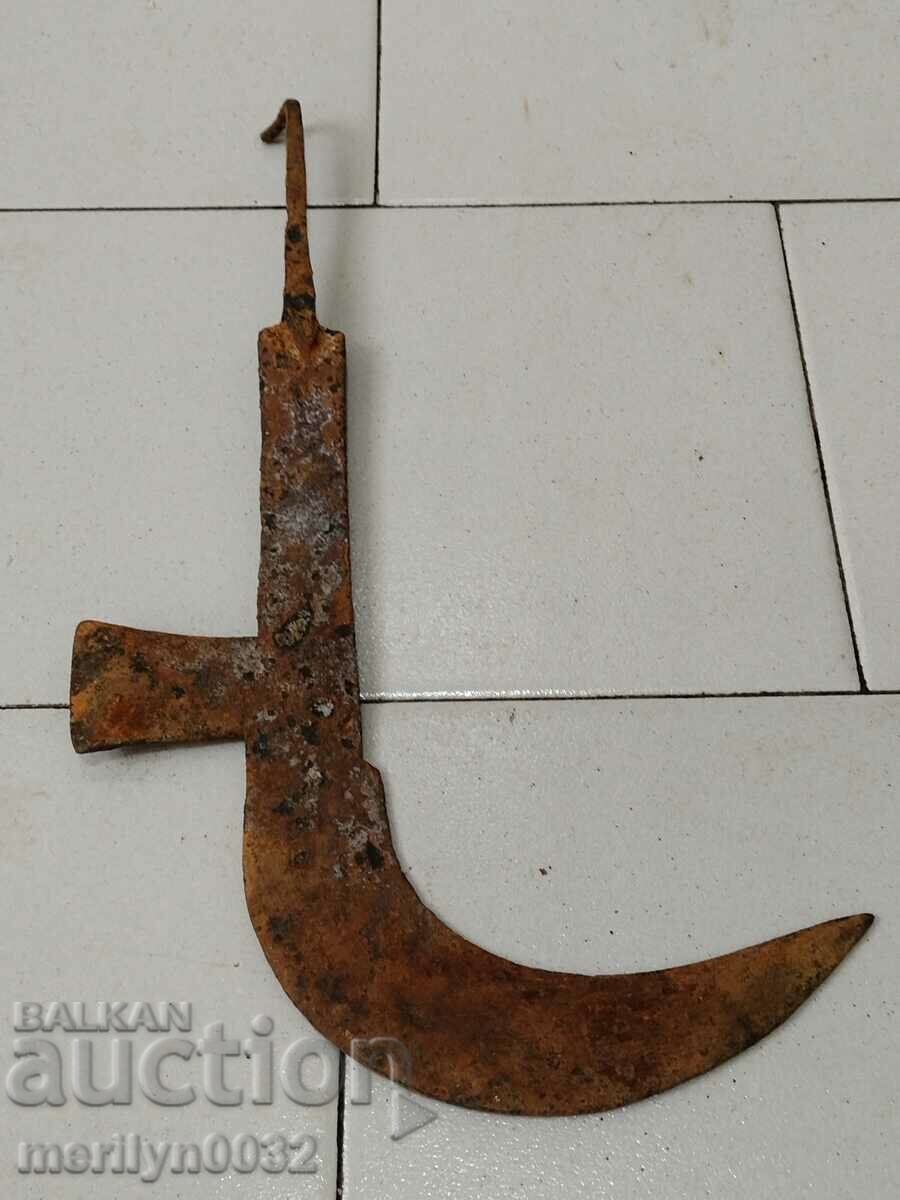 Old hand-forged mower, wrought iron - 6 Old hand-forged mower, wrought iron - 6