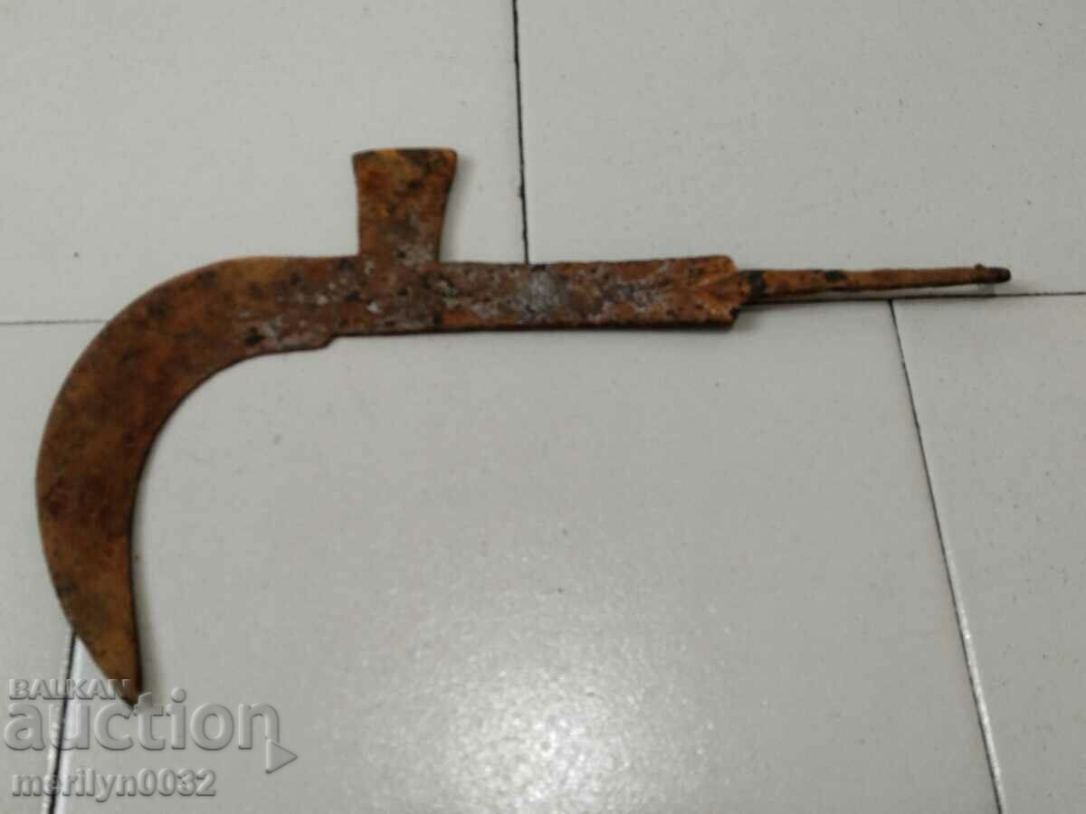 Old hand-forged mower, wrought iron - 7 Old hand-forged mower, wrought iron - 7