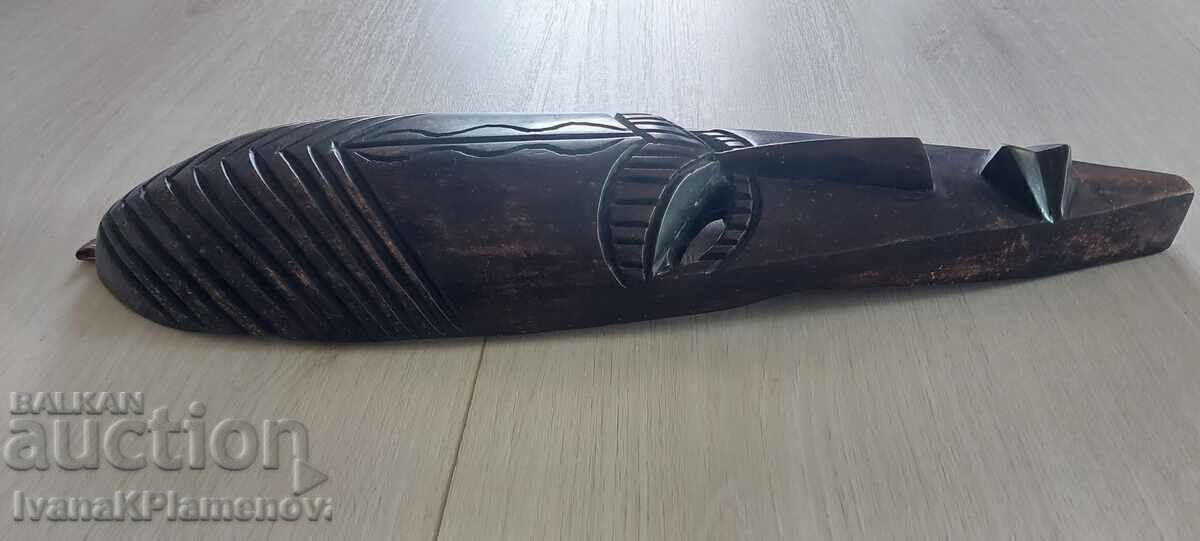Auction Wood carving Africa mask 50cm for collectors Auction Wood carving Africa mask 50cm for collectors