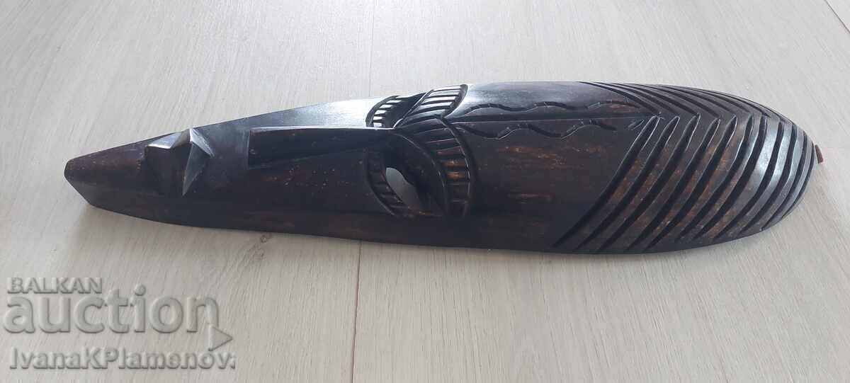 Ξυλογλυπτική Αφρική μάσκα 50cm για συλλέκτες - 5