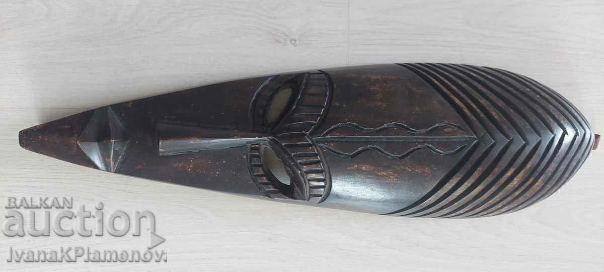 Ξυλογλυπτική Αφρική μάσκα 50cm για συλλέκτες - 6