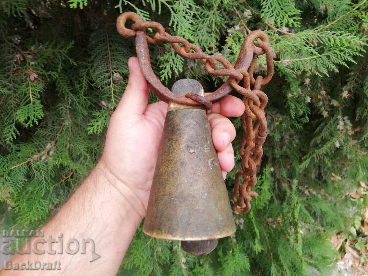 OLD BRONZE TANK BELL, CYLINDER, PUSH, BELL - 5 OLD BRONZE TANK BELL, CYLINDER, PUSH, BELL - 5