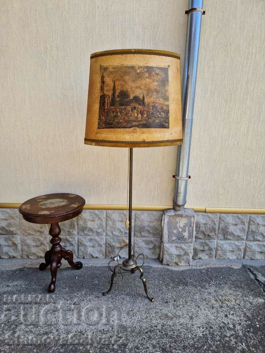 Unique antique Dutch floor lamp