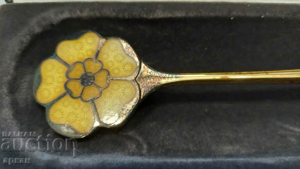 ROBBE BERKING silver spoon 0.925 enamel - 5