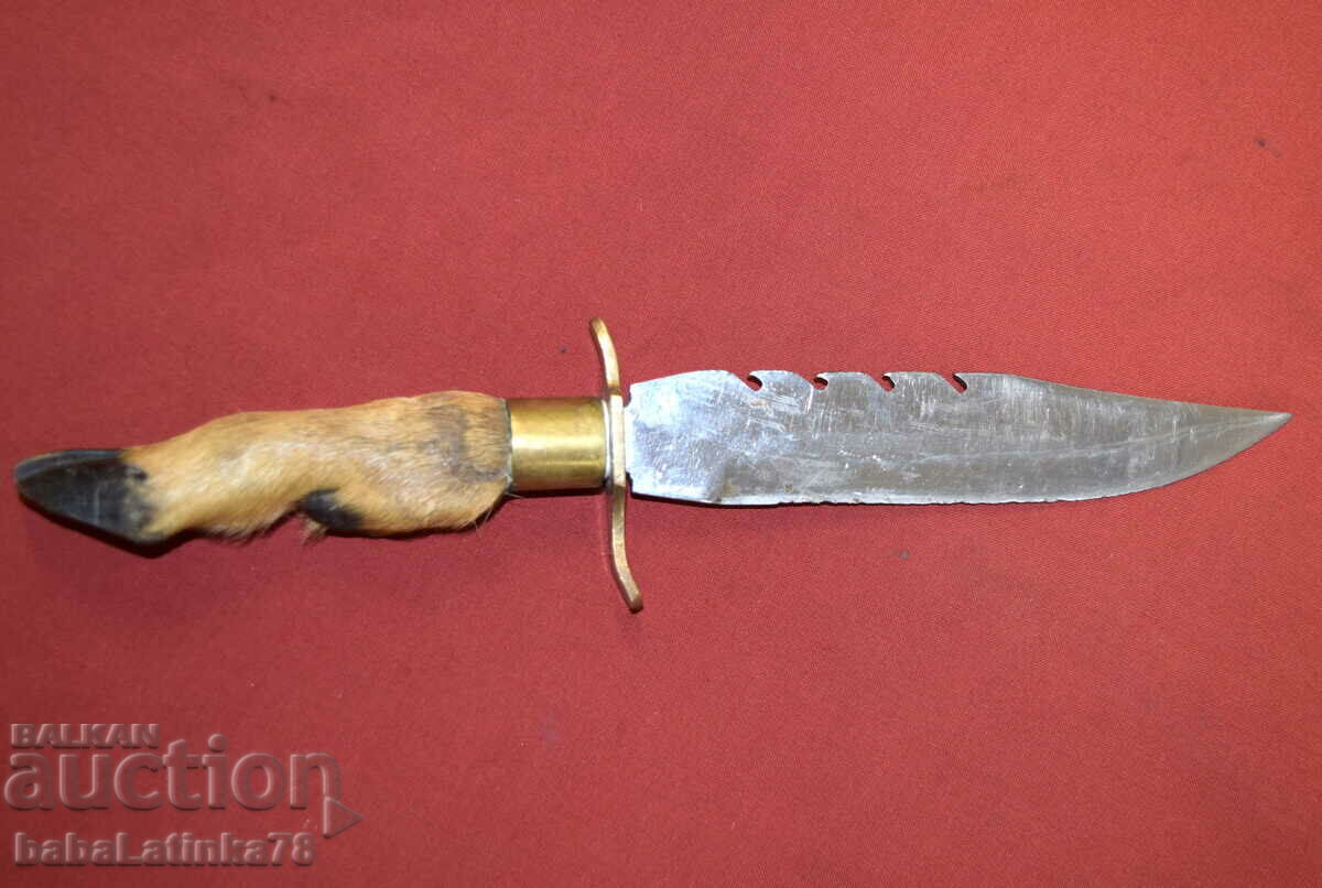 Old Bulgarian steel hunting knife