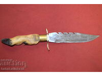 Old Bulgarian steel hunting knife