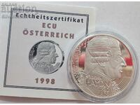 Silver 25 ECU Hayden 1998 Austria