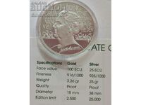 Silver 25 ECU Wilhelmina 1995 Ολλανδία