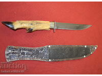 Old steel hunting knife