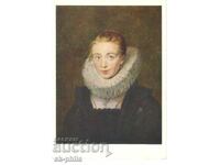 Old postcard - art - Peter Rubens, Portrait of the Infanta