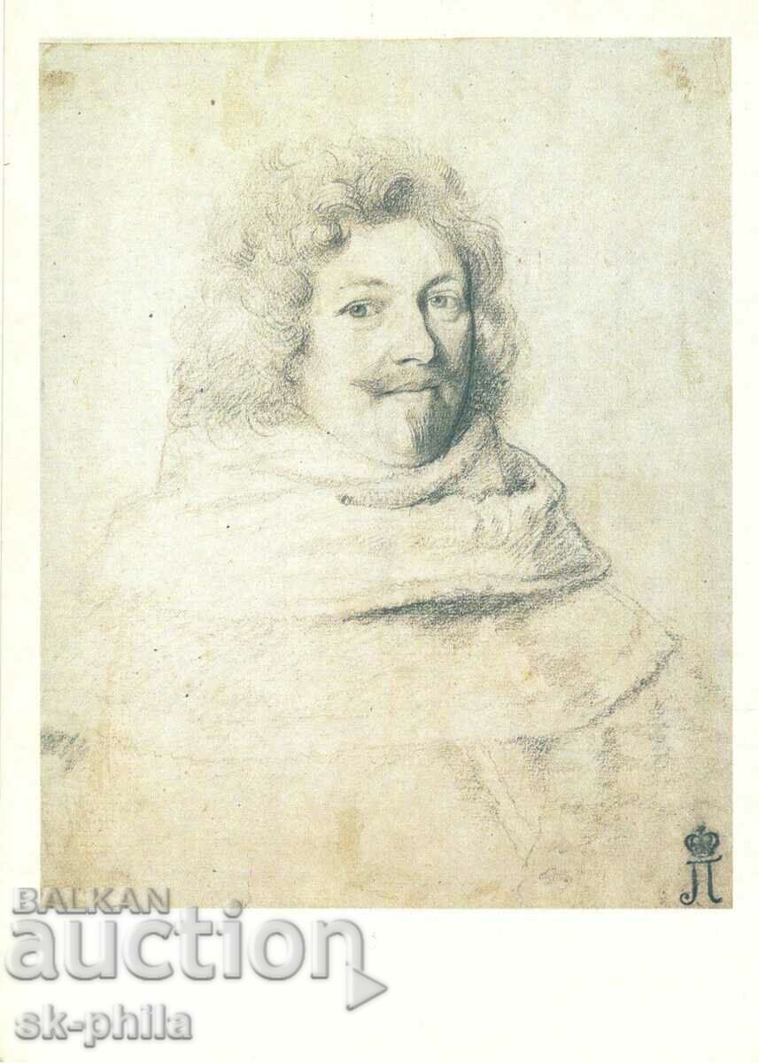 Carte poștală veche - artă - Claude Melan, Portret