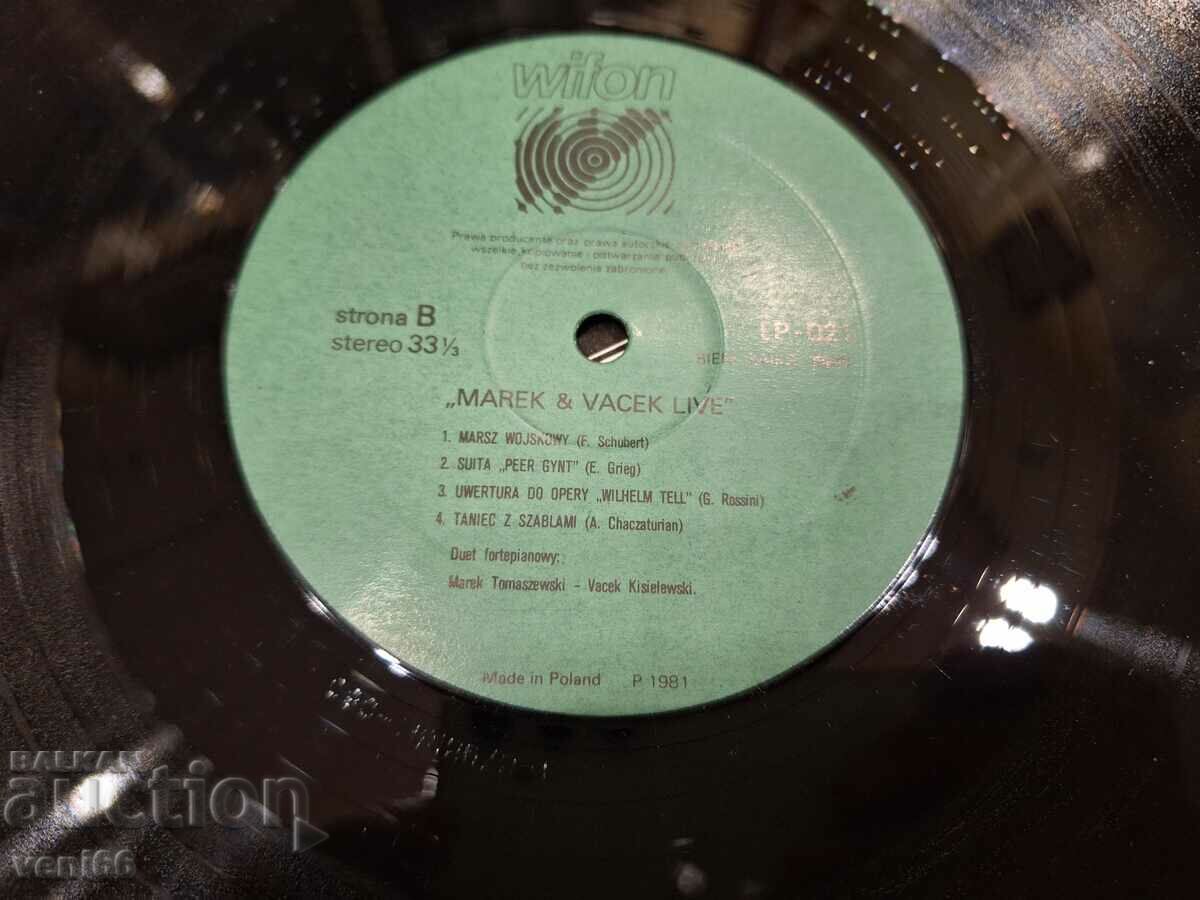 Auction Gramophone record - Marek and Vacek Auction Gramophone record - Marek and Vacek