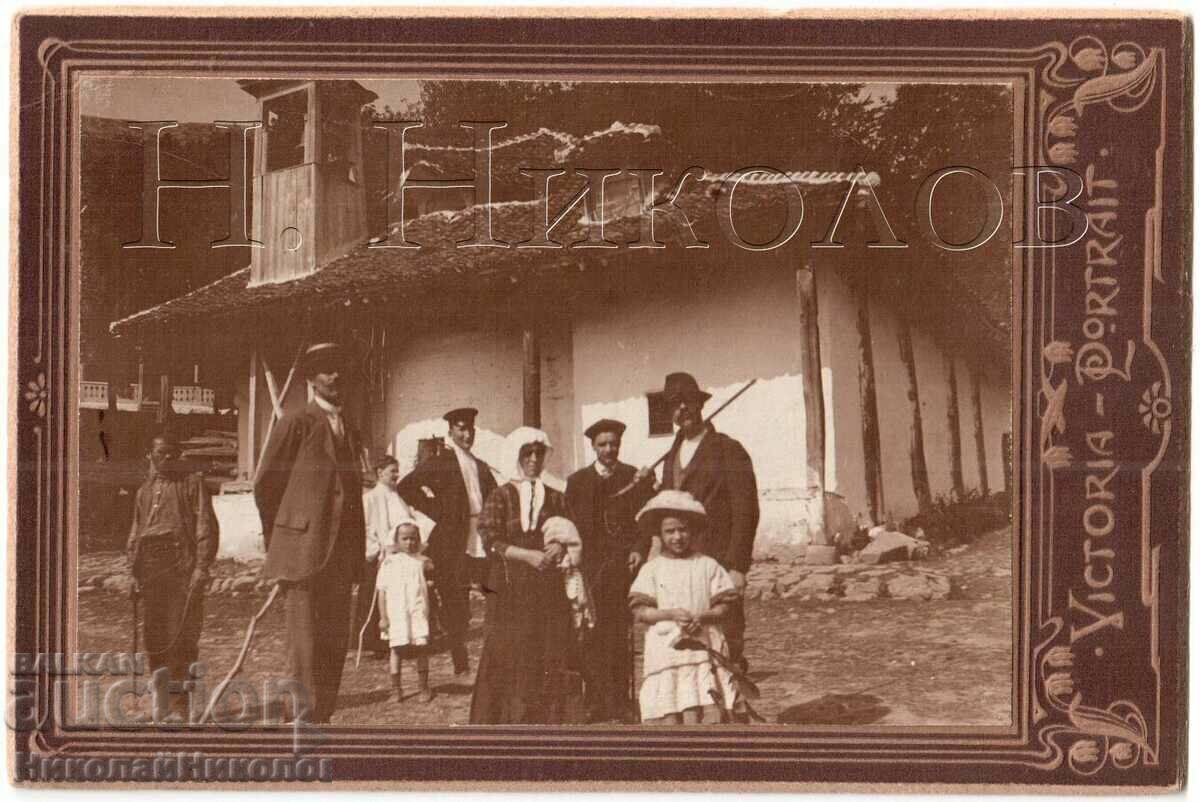 OLD PHOTO CARDBOARD RURAL IDYLMY PHOTO BABINOV SOFIA D007