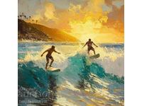 Surfers in Hawaii.  Image ® Studio Perfect Image Ltd.