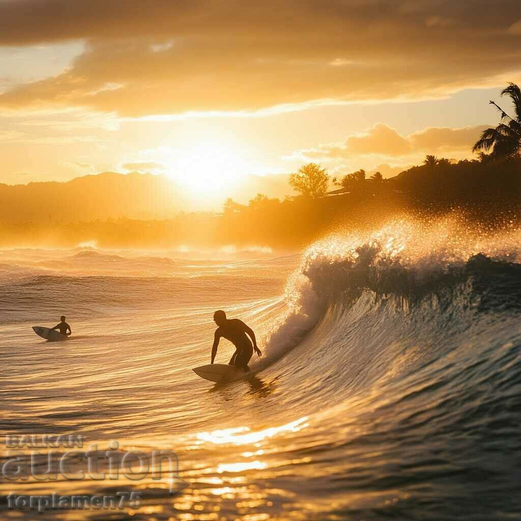 Surfers in Hawaii.  Image ® Studio Perfect Image Ltd.