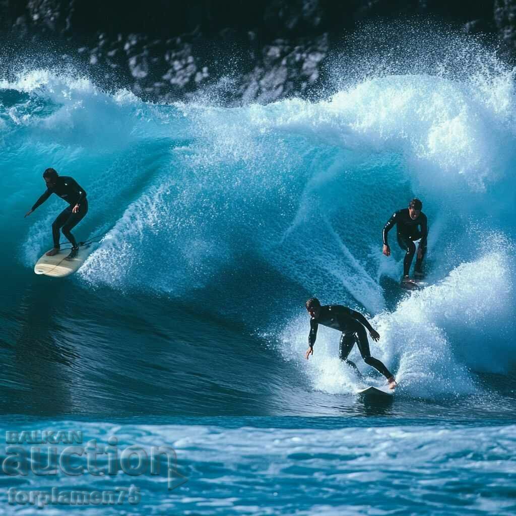 Surfers in Hawaii.  Image ® Studio Perfect Image Ltd.