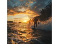 Surfers in Hawaii.  Image ® Studio Perfect Image Ltd.