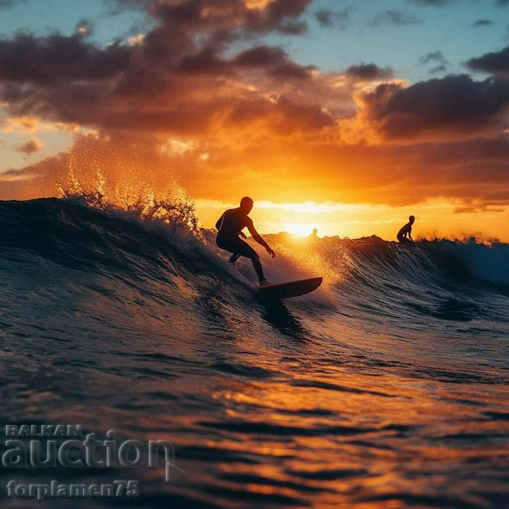 Surfers in Hawaii.  Image ® Studio Perfect Image Ltd.