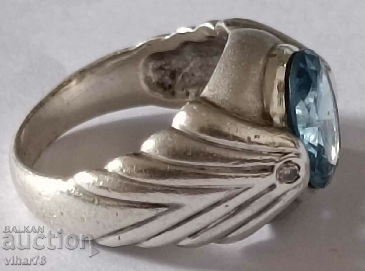 Delivery of Women's silver topaz ring Delivery of Women's silver topaz ring