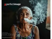 Smoking old woman. Image ® Studio Perfect Image Ltd.