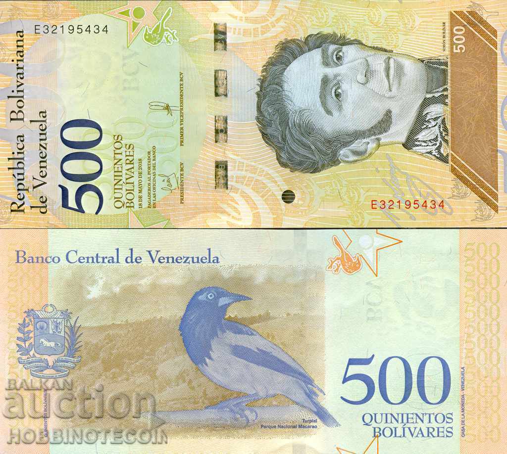 VENEZUELA VENEZUELA 500 issue issue 18 05 2018 NEW UNC