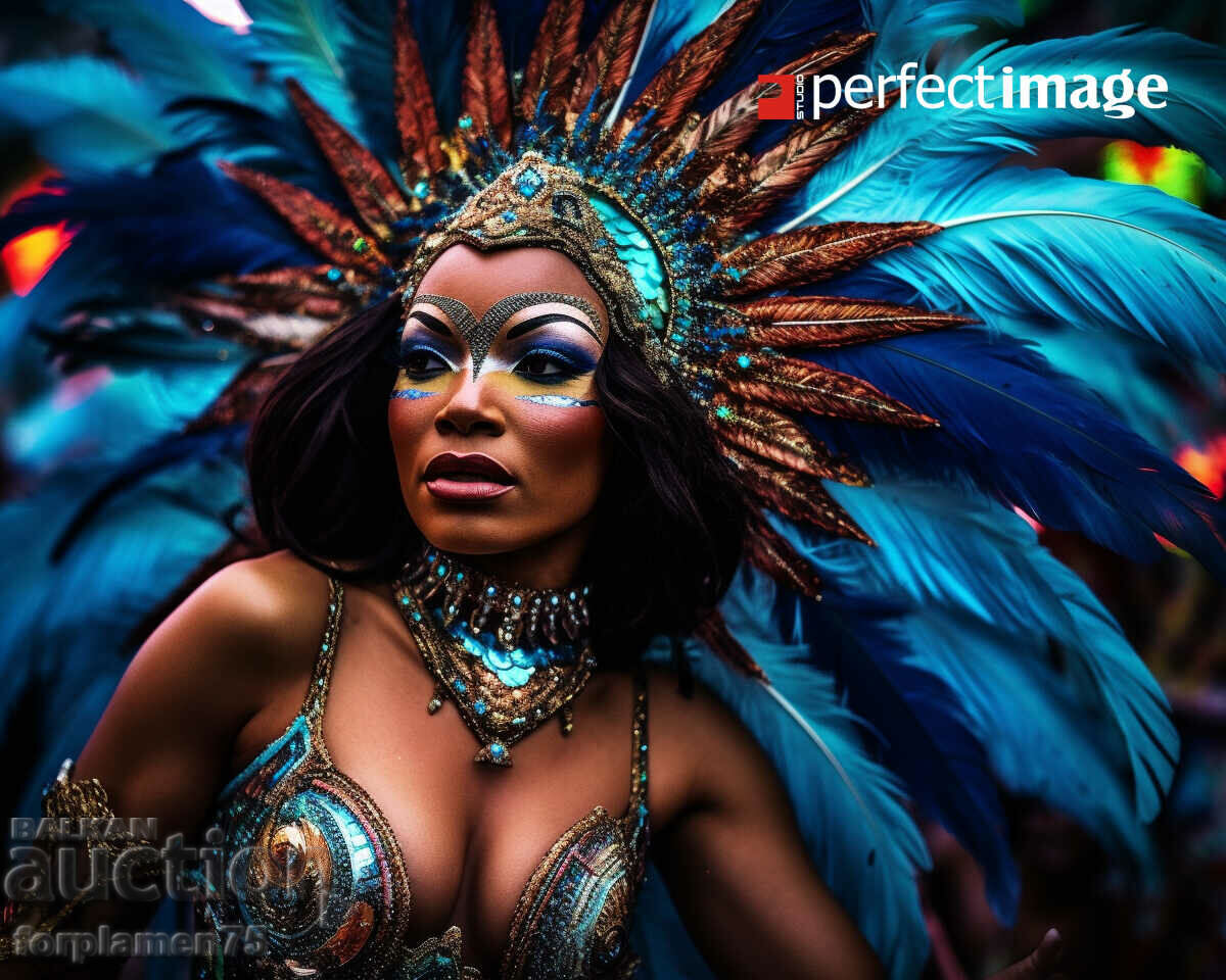 Dansatoare braziliană de carnaval. Image ® Studio Perfect Image Ltd.