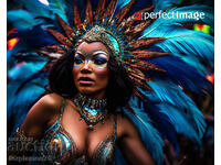 Dansatoare braziliană de carnaval. Image ® Studio Perfect Image Ltd.