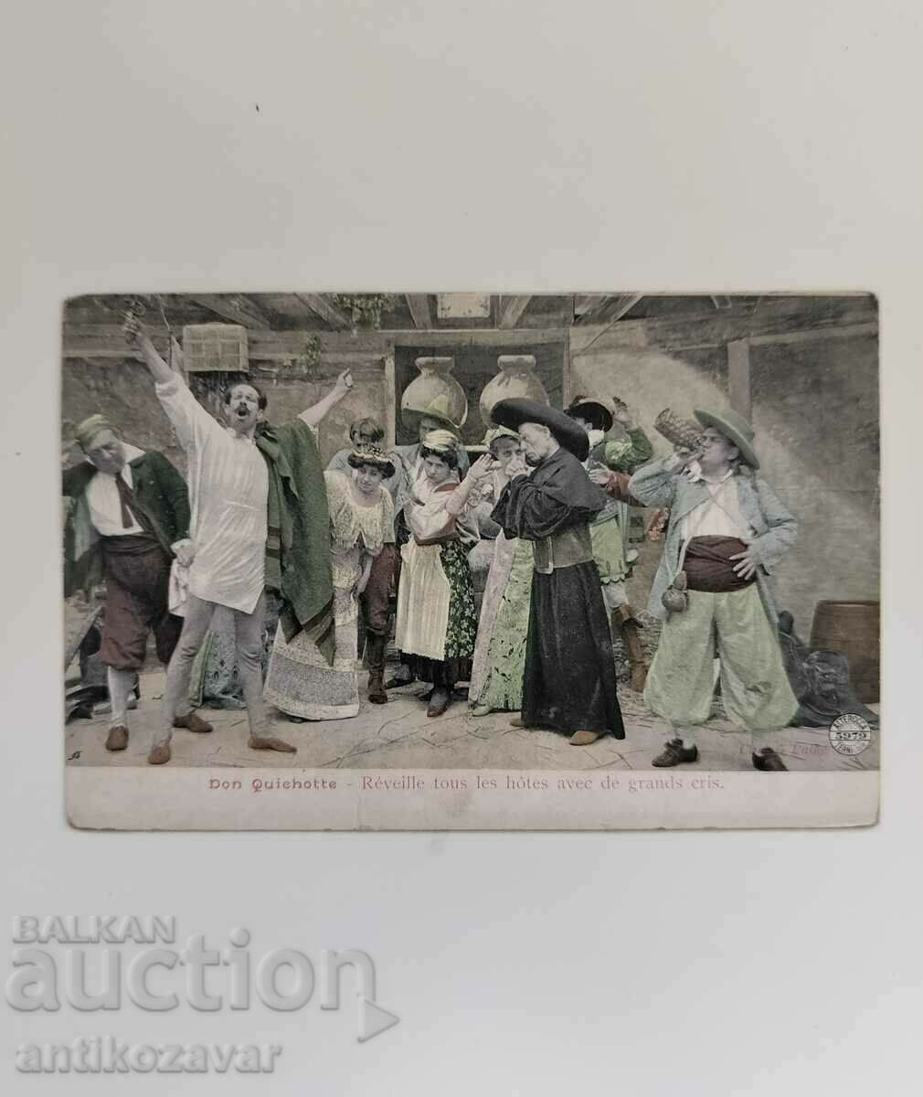 Delivery of Lot of old postcards, film postcards of Don Quixote - 1910. Delivery of Lot of old postcards, film postcards of Don Quixote - 1910.