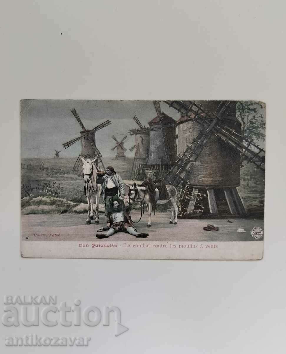 Lot of old postcards, film postcards of Don Quixote - 1910. - 6 Lot of old postcards, film postcards of Don Quixote - 1910. - 6