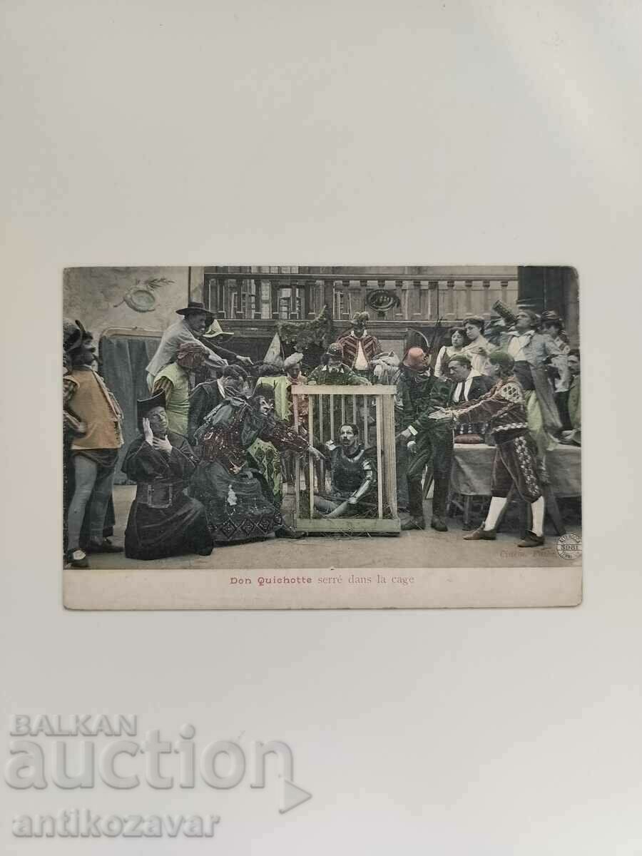 Lot of old postcards, film postcards of Don Quixote - 1910. - 7 Lot of old postcards, film postcards of Don Quixote - 1910. - 7