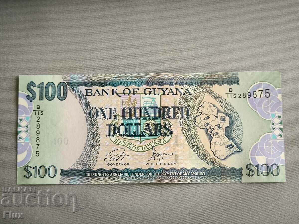 Banknote - Guyana - 100 Dollars UNC | 2022