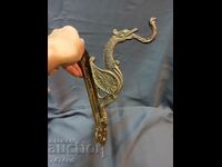 Bronze massive dragon pendant