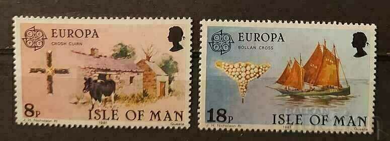 Isle of Man 1981 Ευρώπη CEPT Πανίδα/Κτήρια/Πλοία MNH