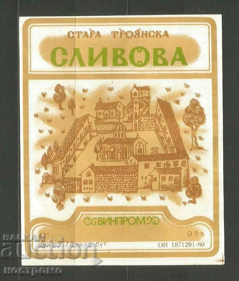 Стара Троянска сливова - етикет - A 4110