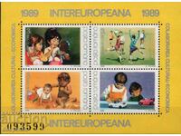 1989. Romania. INTEREUROPEANA - Children's games. Block.