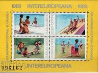 1989. Romania. INTEREUROPEANA - Children's games. Block.