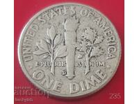 1 dime 1960 "D" - USA - Silver