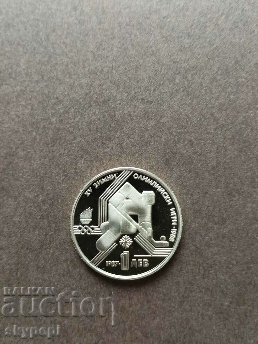1 BGN 1987 XV ZOI 1988 Χόκεϊ 1 BGN 1987 XV ZOI 1988 Χόκεϊ