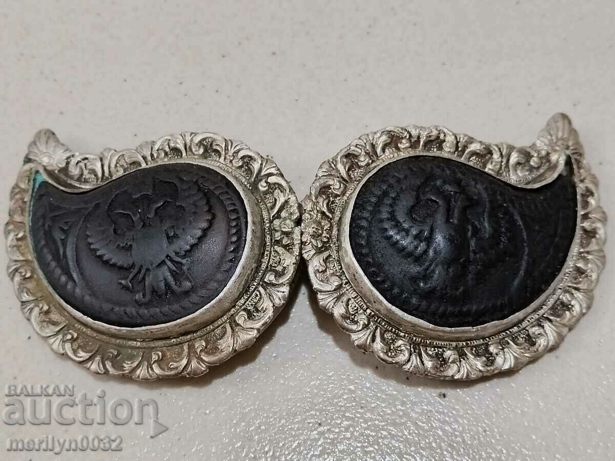 Revival silver pafts with horn silver pafts