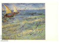 Old postcard - art - Vincent van Gogh, Sea