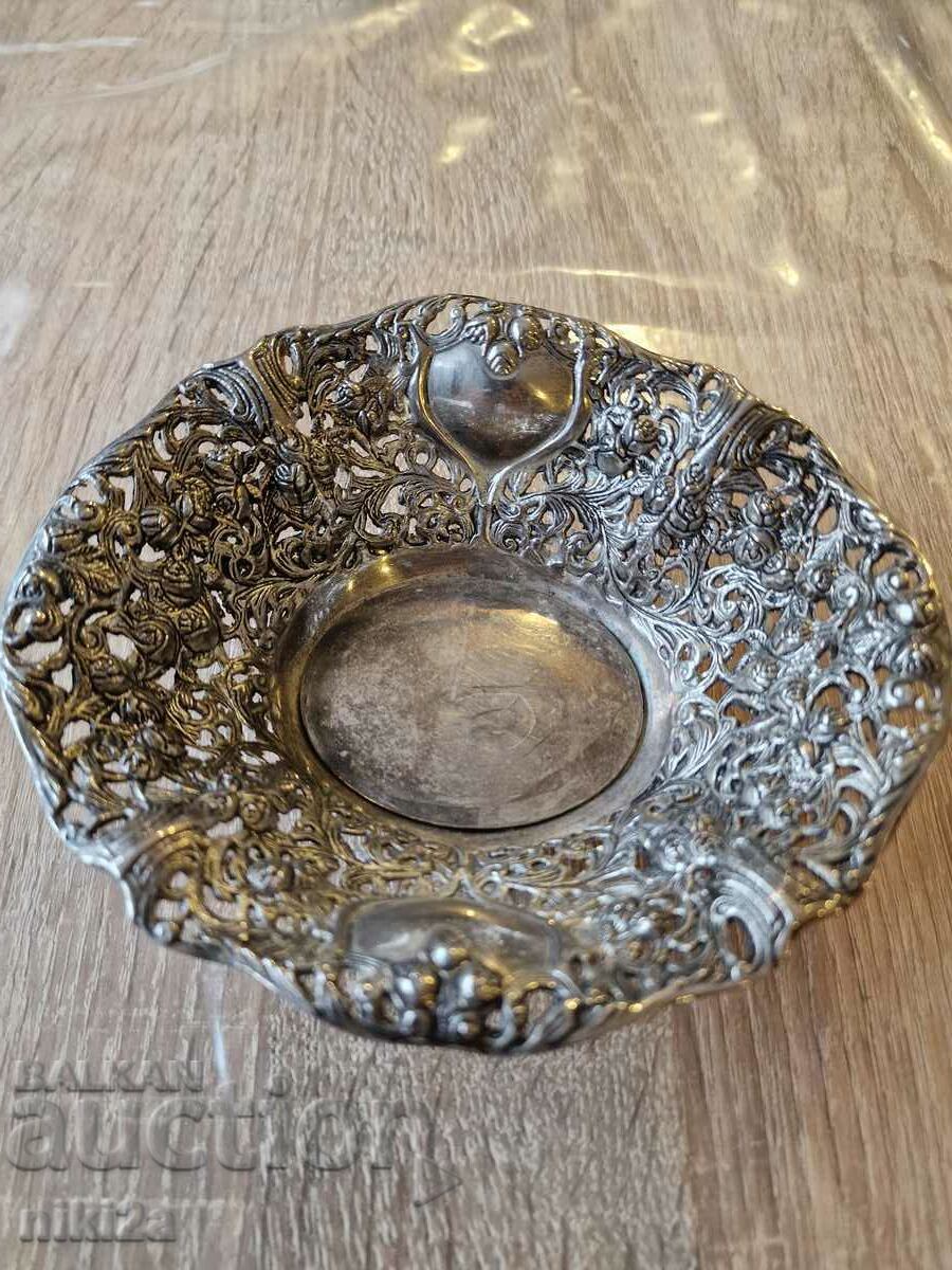 Metal bowl in Art Deco style