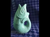 German porcelain fish shaped vase