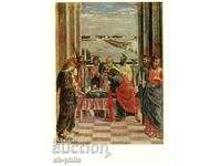 Old card - art - A. Mantegna, Dormition