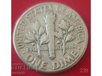 1 dime 1950 - USA - Silver