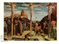 Old postcard - art - A. Mantegna, Golgotha