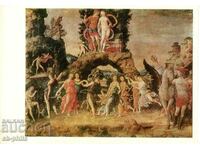 Old postcard - art - A. Mantegna, Parnassus