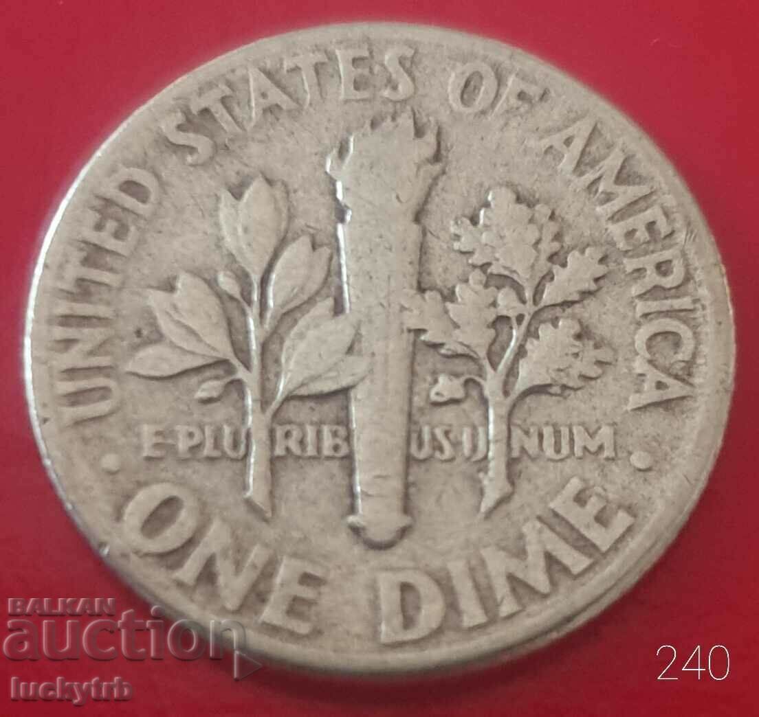 1 dime 1953 - USA - Silver