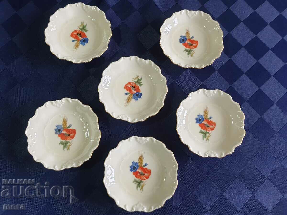 Auction Famag Schönwald Bavaria vintage baroque porcelain saucers Auction Famag Schönwald Bavaria vintage baroque porcelain saucers