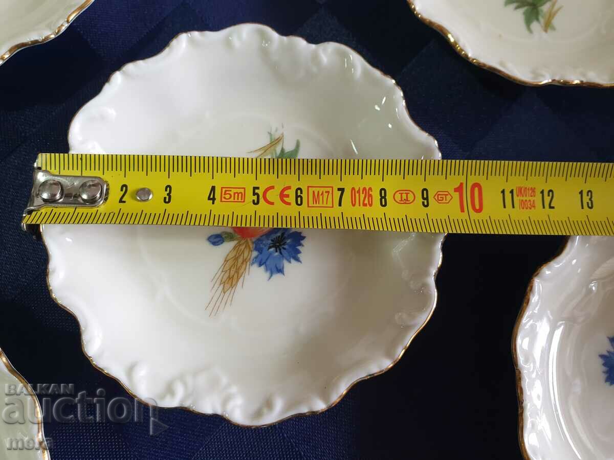 Famag Schönwald Bavaria vintage baroque porcelain saucers - 5 Famag Schönwald Bavaria vintage baroque porcelain saucers - 5
